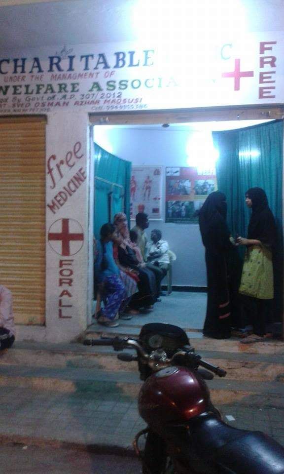 Evening clinic session at Sani Welfare Foundation