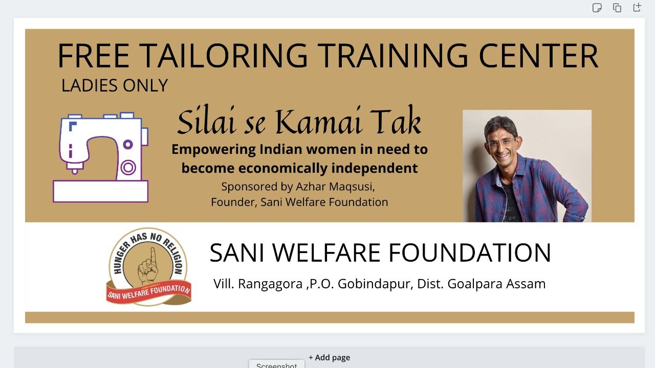 Women learning tailoring at the Silai se Kamai Tak center